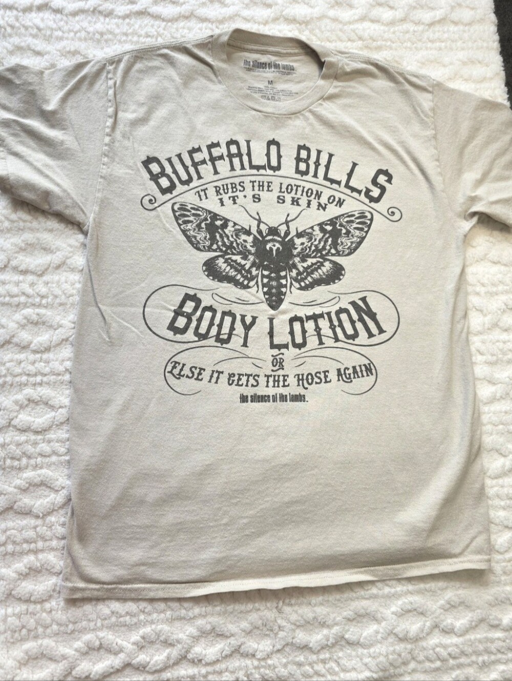 Silence of the Lambs Buffalo Bill Body Lotion Moth Tee M